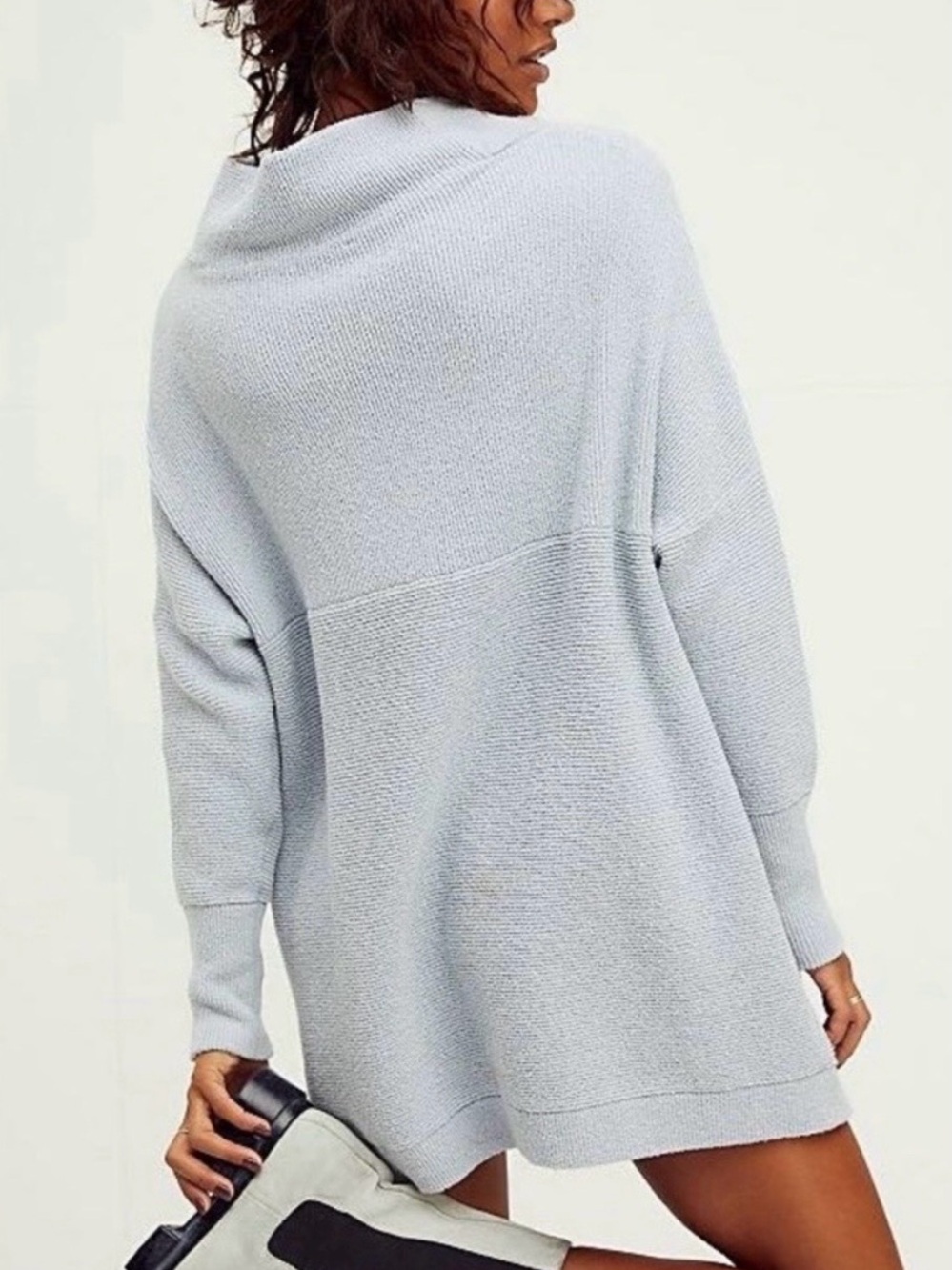 Free People Pale Blue Ottoman Sweater